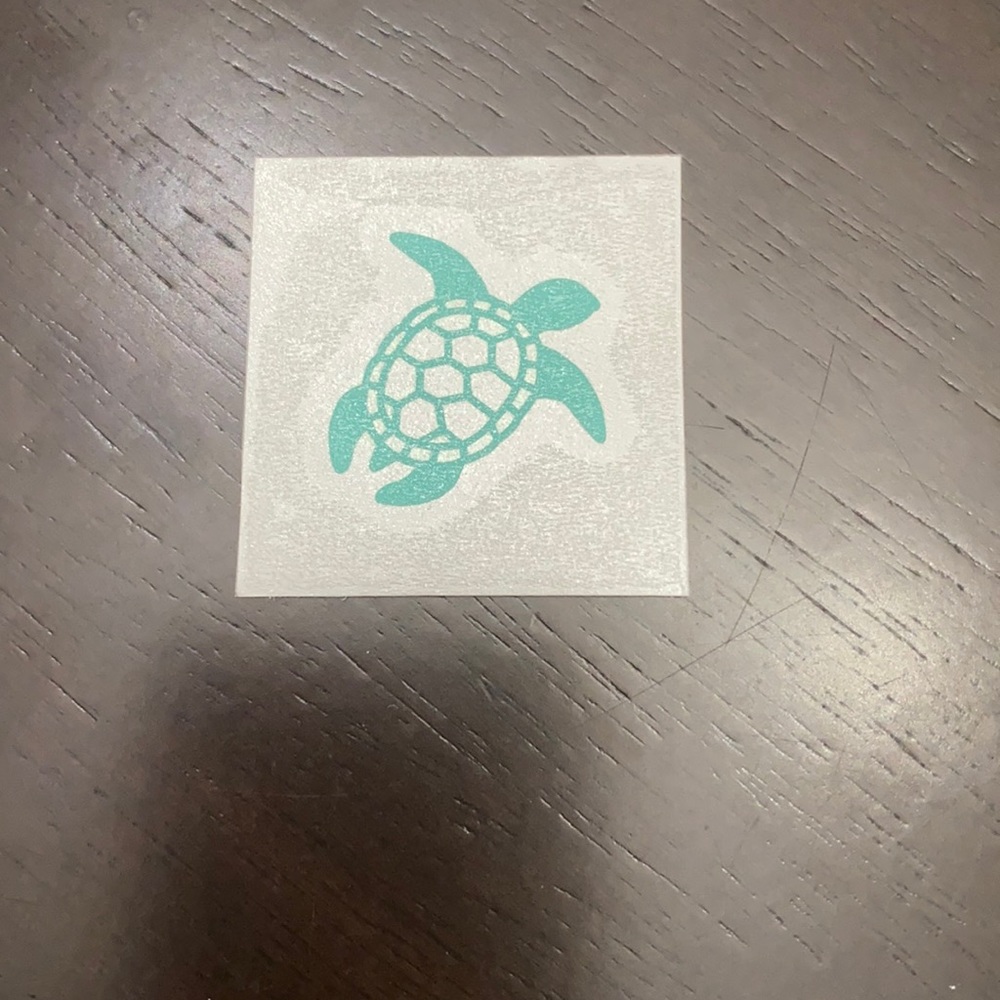Sea turtle car decal